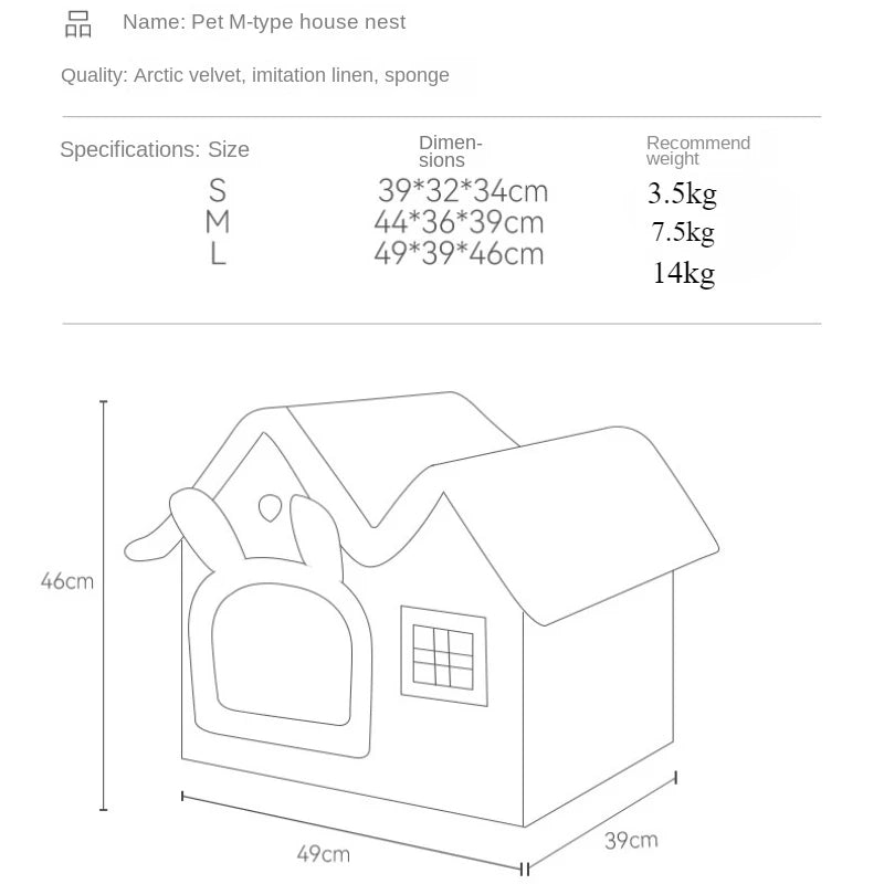 Casinha de Luxo Dobrável