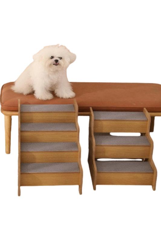 Escada de Madeira Premium para Pets